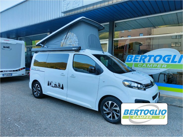 van CAMPSTER USATO compatto con tetto soffietto citroen space tourer omol camper – rif 770