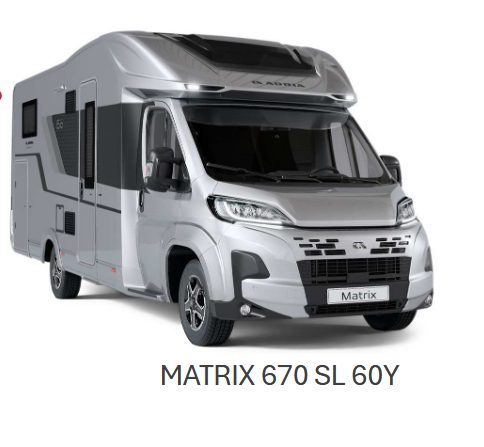 Camper Semintegrale Adria Matrix 670 SL versione 60esimo
