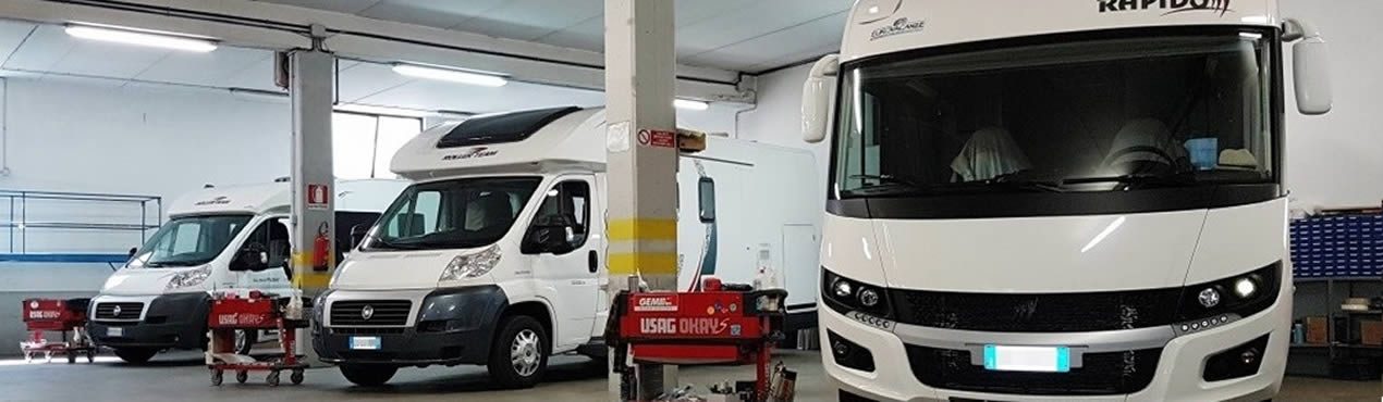 Assistenza camper, caravan, autocaravan, furgonati delle migliori marche