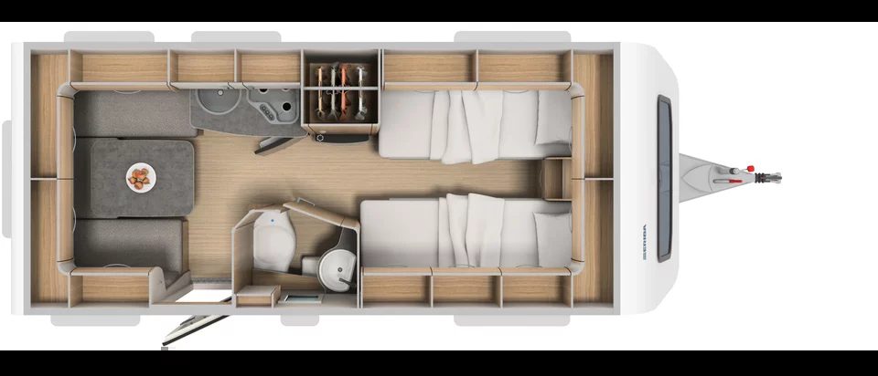 Caravan ERIBA NOVALIGHT 470 - LETTI GEMELLI | Zanini Camper - foto 3