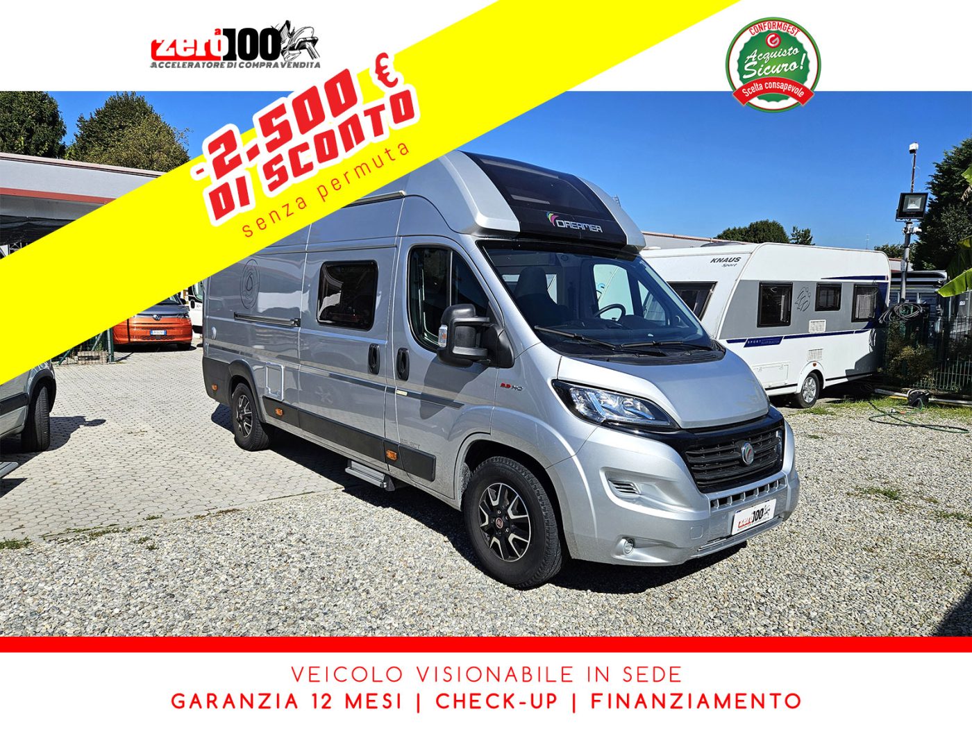 Camper van furgonato Dreamer 250D XL