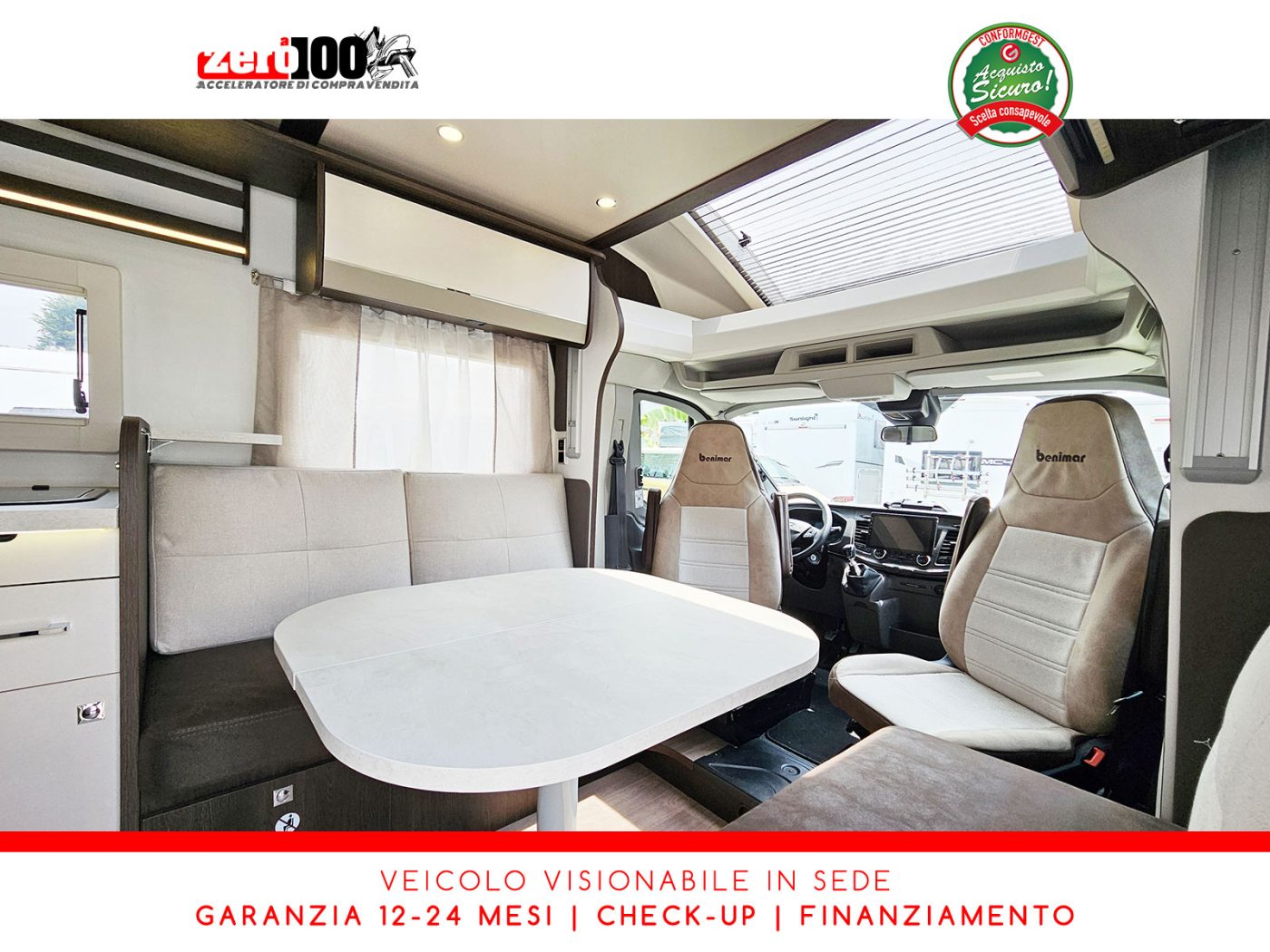 Camper semintegrale Benimar Tessoro T468 Letti gemelli - foto 12