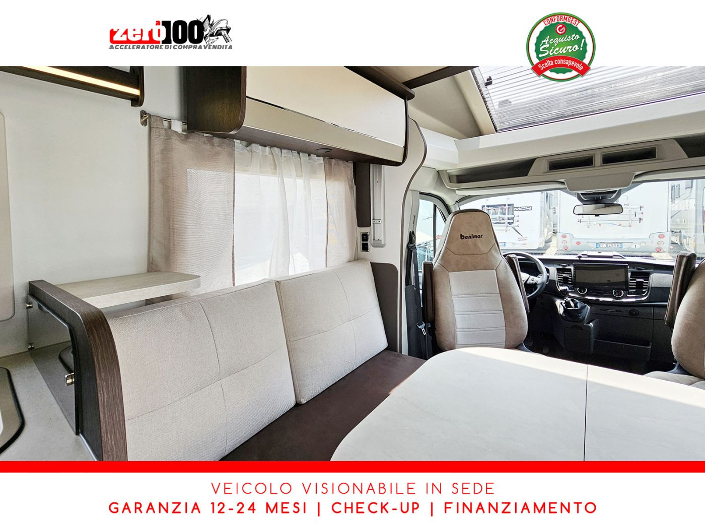 Camper semintegrale Benimar Tessoro T468 Letti gemelli - foto 14