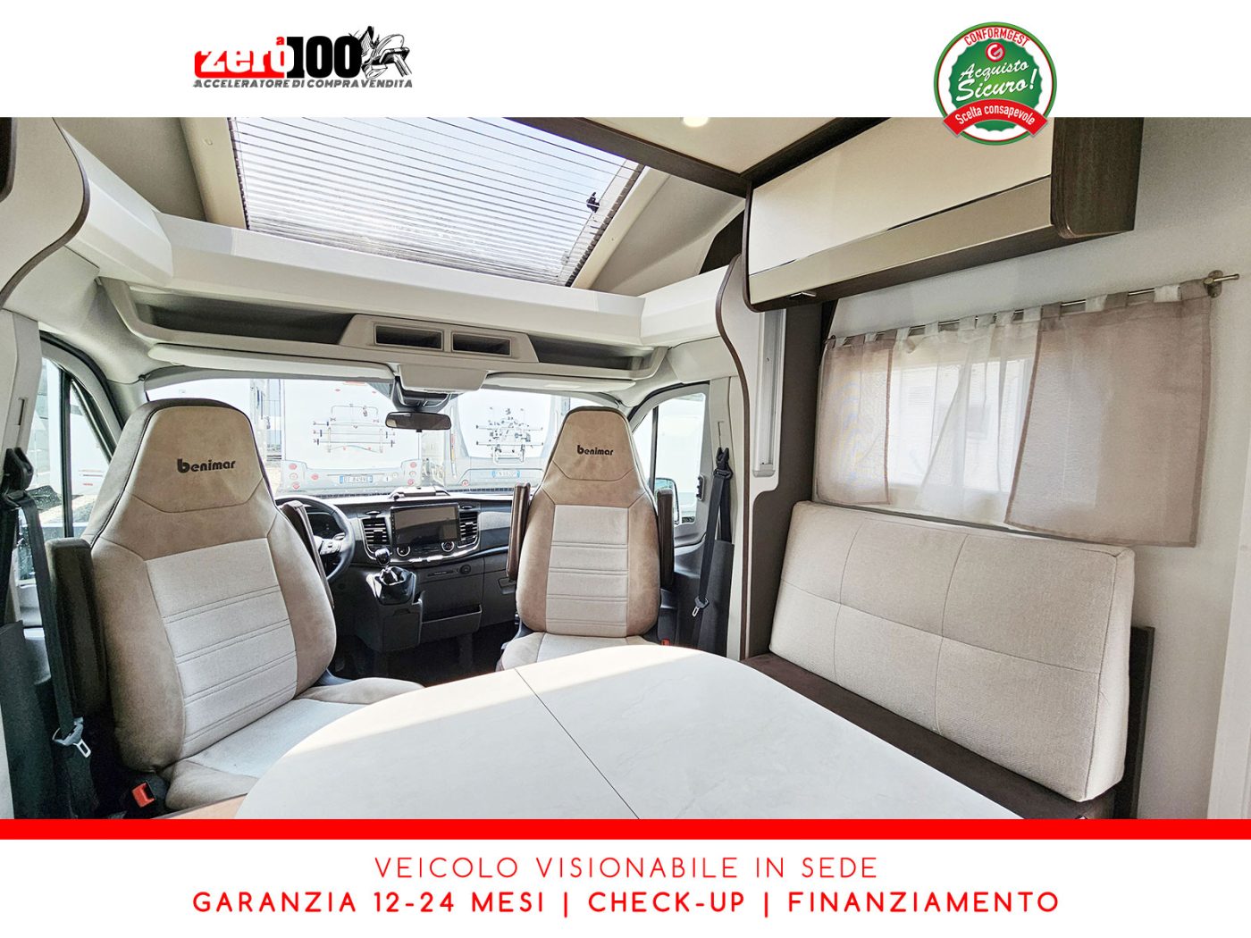 Camper semintegrale Benimar Tessoro T468 Letti gemelli - foto 15