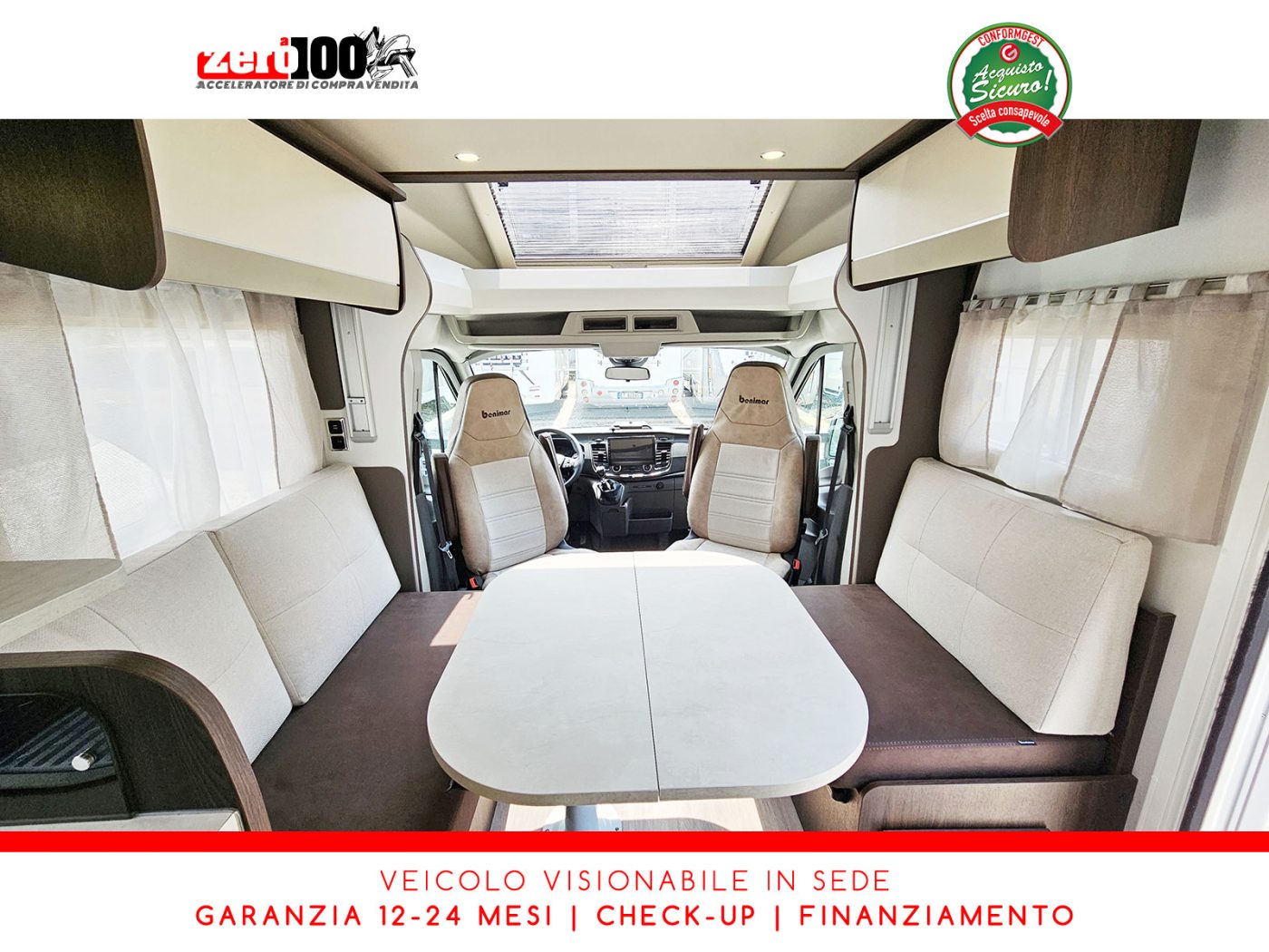 Camper semintegrale Benimar Tessoro T468 Letti gemelli - foto 16