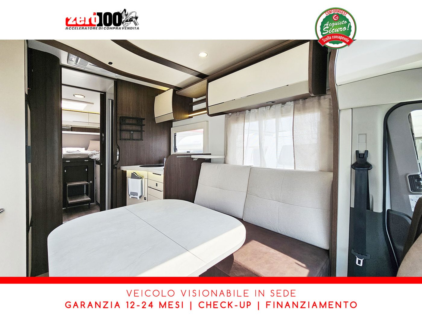 Camper semintegrale Benimar Tessoro T468 Letti gemelli - foto 17