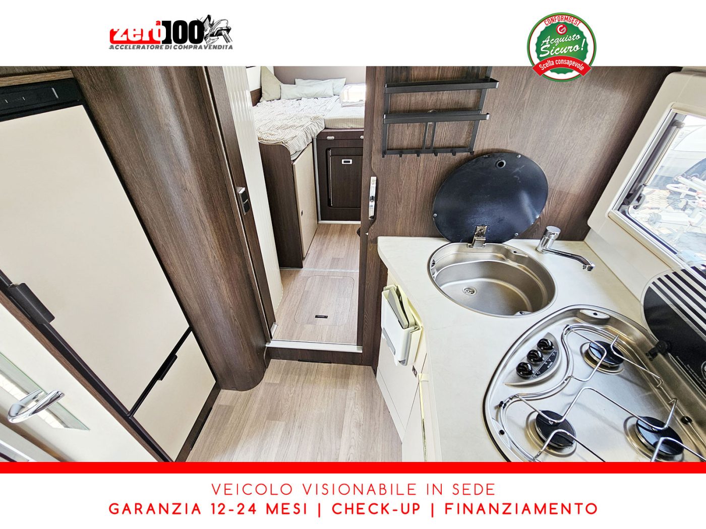 Camper semintegrale Benimar Tessoro T468 Letti gemelli - foto 22