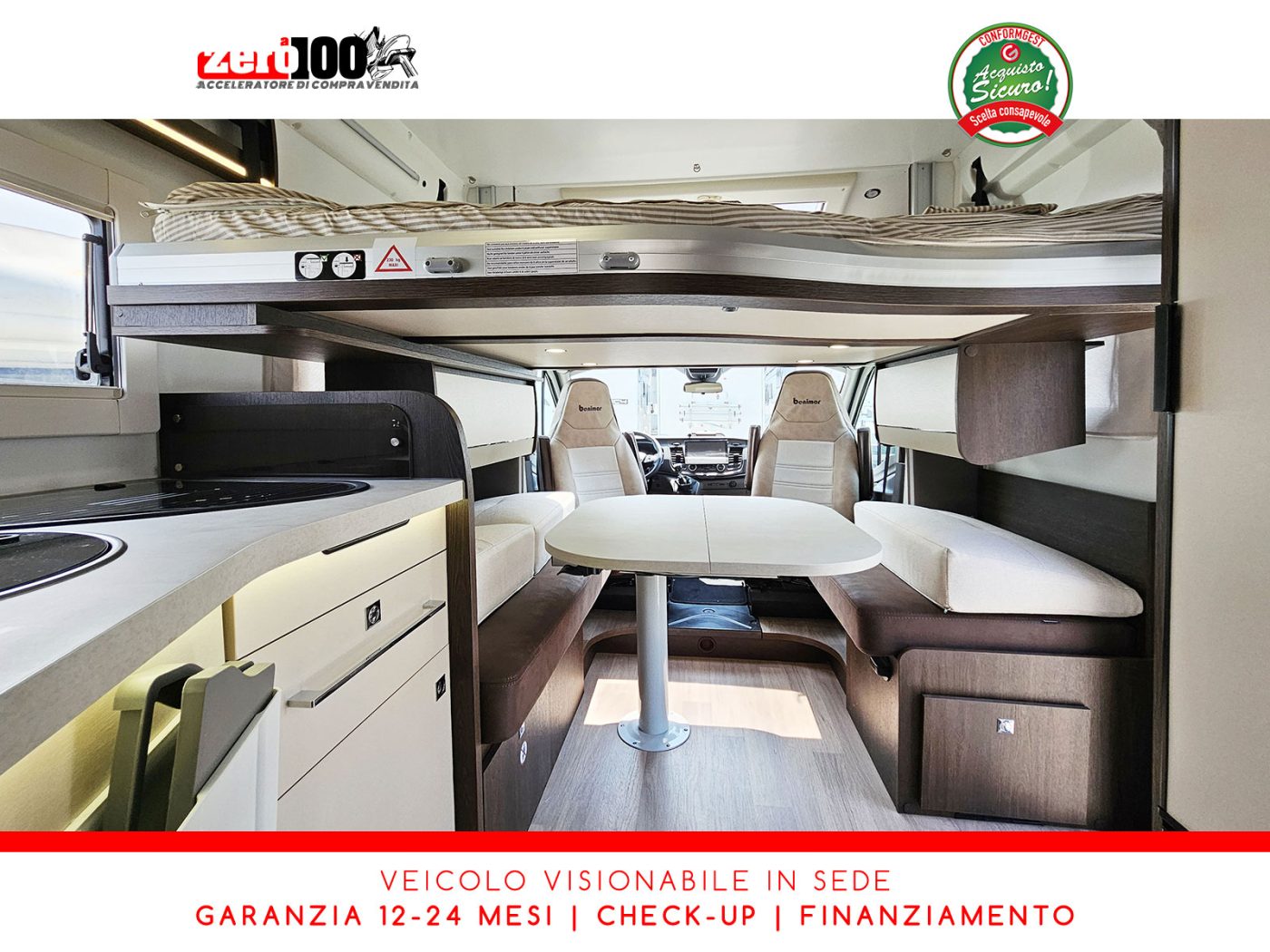 Camper semintegrale Benimar Tessoro T468 Letti gemelli - foto 27
