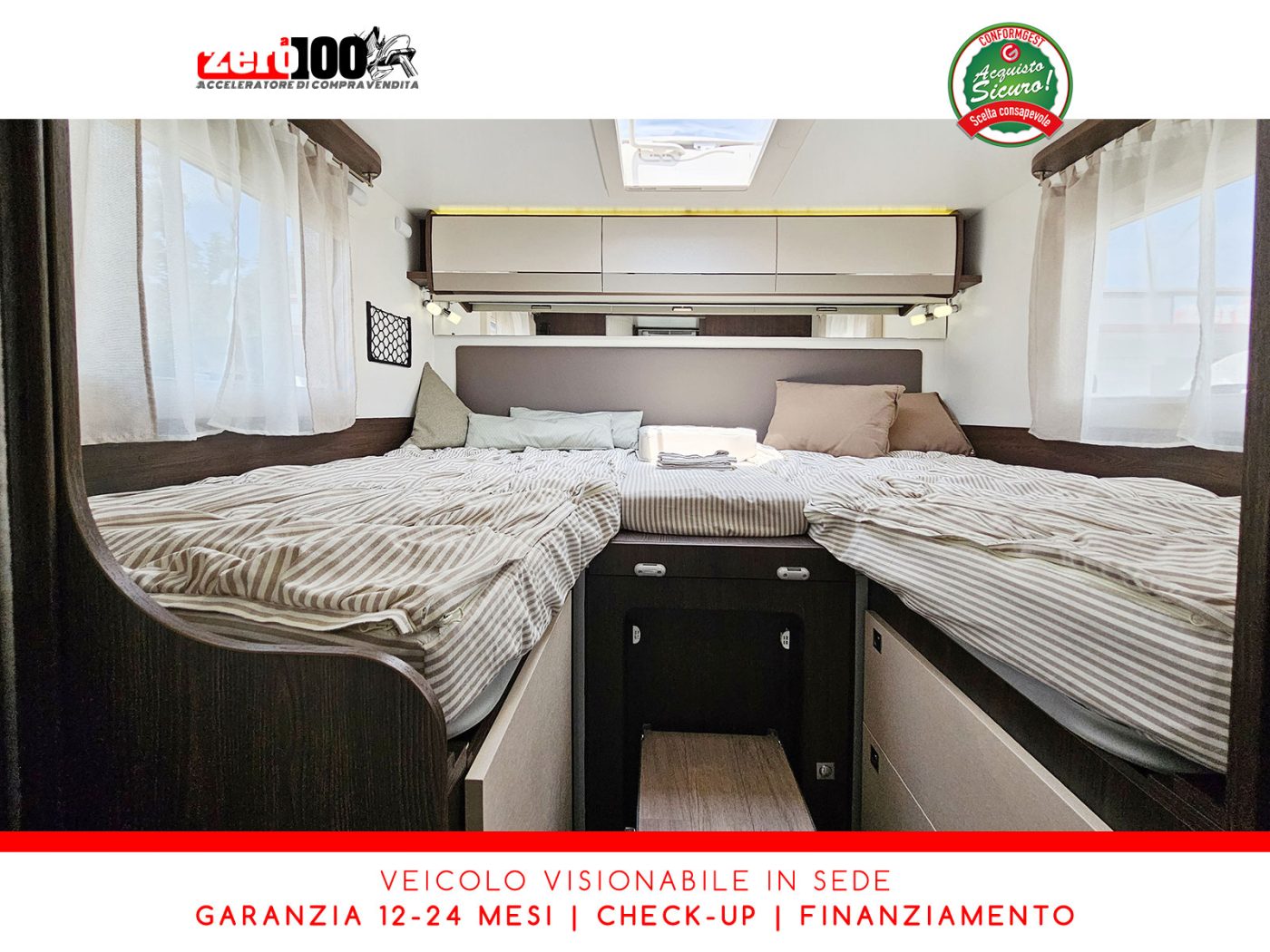Camper semintegrale Benimar Tessoro T468 Letti gemelli - foto 28