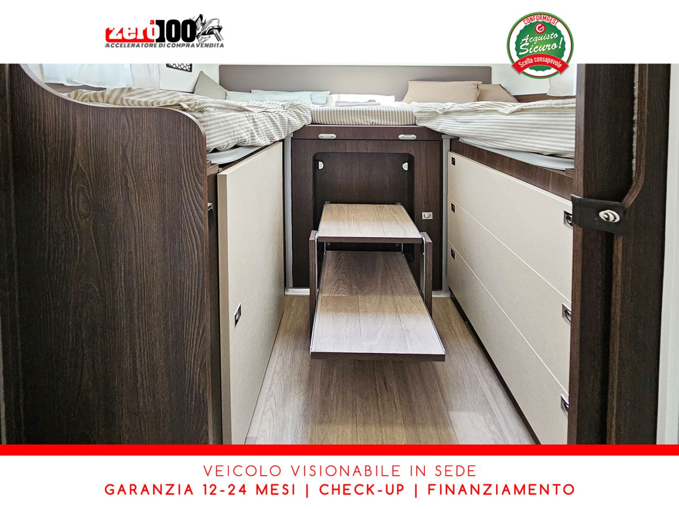 Camper semintegrale Benimar Tessoro T468 Letti gemelli - foto 32