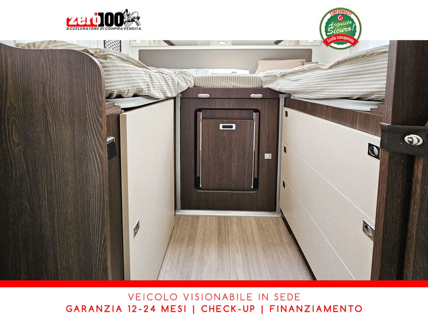 Camper semintegrale Benimar Tessoro T468 Letti gemelli - foto 33
