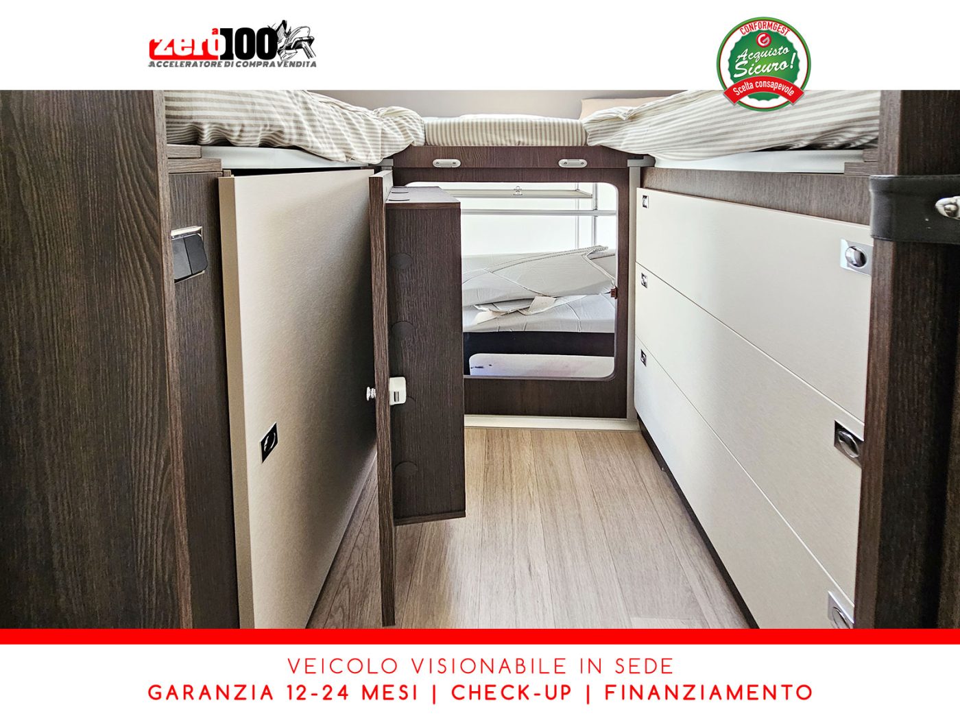 Camper semintegrale Benimar Tessoro T468 Letti gemelli - foto 34