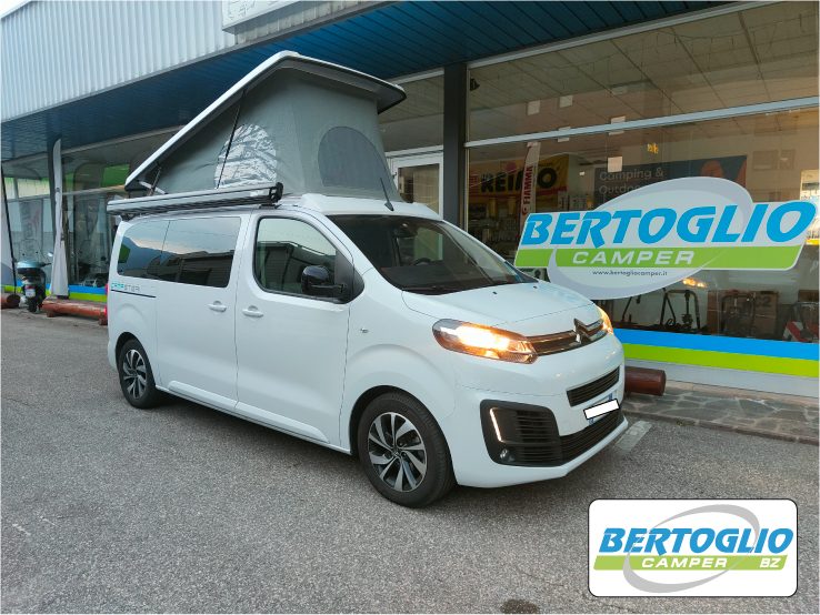 766 campster – van compatto con tetto soffietto citroen space tourer omol camper